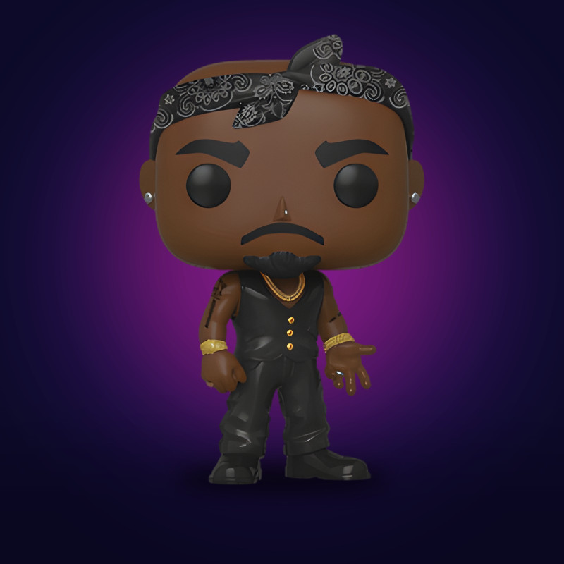 Funko Pop Tupac Shakur - Figurine Musique Collector Vinyle Officielle