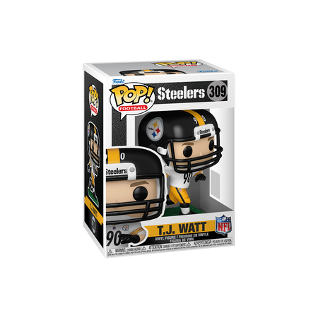 Funko Pop Pop! T.J. Watt (White & Yellow Uniform) - Officielle NFL