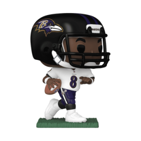 Funko Pop Pop! Lamar Jackson (Away Uniform) - Officielle NFL