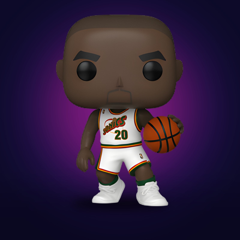 Funko Pop Gary Payton (White Home Uniform) - Figurine NBA Collector Vinyle Officielle