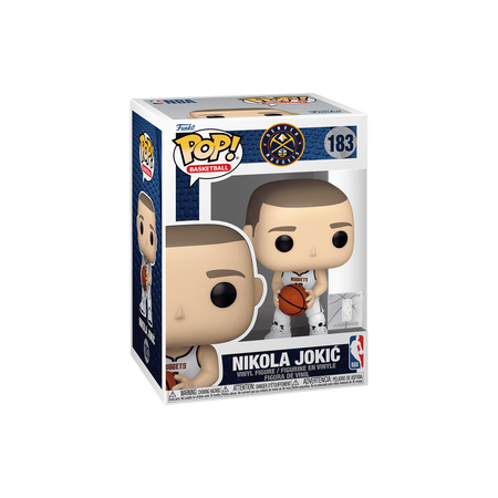 Funko Pop Pop! Nikola Jokic (White Denver Nuggets Jersey) - Officielle NBA