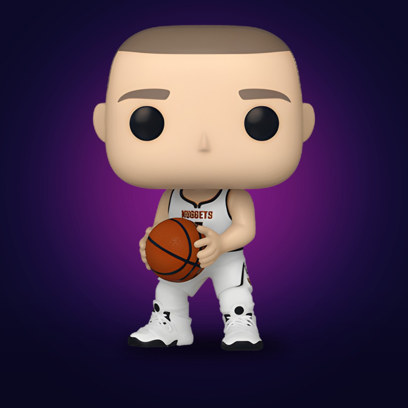 Funko Pop Nikola Jokic (White Denver Nuggets Jersey) - Figurine NBA Collector Vinyle Officielle