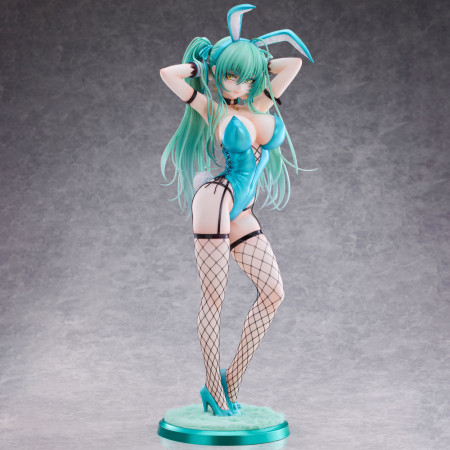 Figurine Green Twin Tail Bunny-chan 1/4 Fishnet | Mania-Figurine