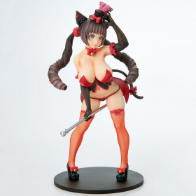 Figurine Burlesque Cat Bell Black Cat 1/7 Q-six | Mania-Figurine