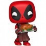 Funko Pop Bobble Vinyle Marvel: Holiday-Deadpool Figurine de Collection, 43337, Multicolore, Taille Unique