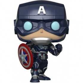 POP! Marvel: Avengers Game- Capt America (Stark Tech Suit)