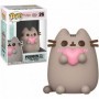 Funko- Pop Pusheen w/Heart Figurine de Collection, 44529, Multicolore