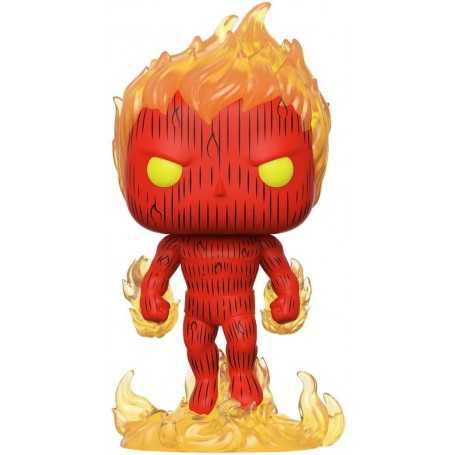 Funko- Pop Marvel: Fantastic Four-Human Torch Collectible Toy, 44987, Multicolour