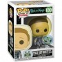 Funko- Pop Animation: Rick &amp Morty-Space Suit Morty w/Snake Rick and Collectible Toy, 45435, Multicolour