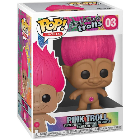 Funko Pop Troll Rose Classique - Figurine Collection Trolls Rétro