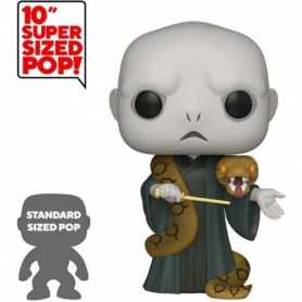 Funko- Pop Harry Potter: 10" Voldemort w/Nagini S10 Figurine de Collection, 48037, Multicolore