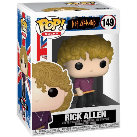 Funko Pop Rick Allen Def Leppard 40127 - Figurine Rock Collection Batteur