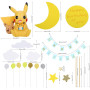 Kit Décoration Gâteau Pikachu | Cake Topper Pokémon Anniversaire