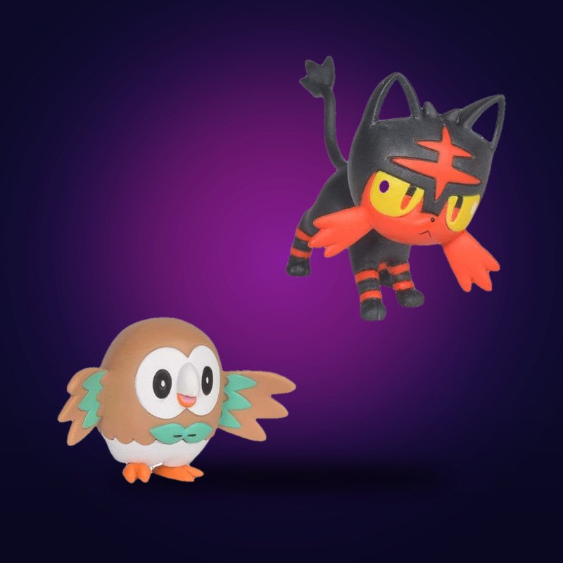 Bandai Pokemon - Pack Duo Brindibou & Flamiaou Figurines 3-5 cm