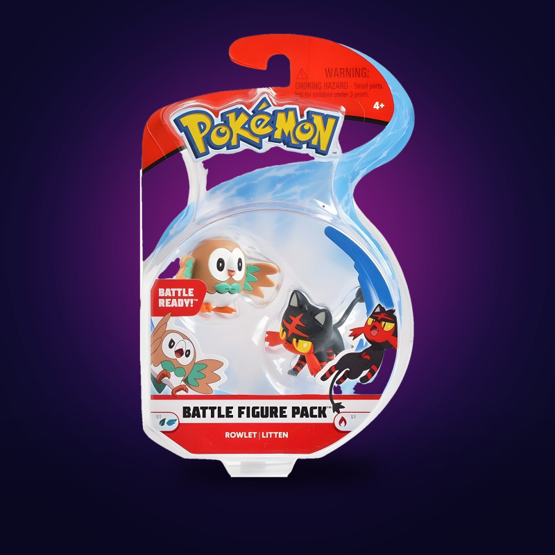 Bandai Pokemon - Pack Duo Brindibou & Flamiaou Figurines 3-5 cm
