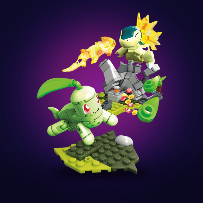 Mega Construx Pokemon - Set de Combat Germignon vs Héricendre 129 pièces
