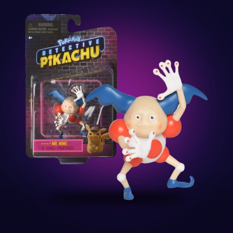 Bandai - Figurine M. Mime 8 cm | Collection Détective Pikachu
