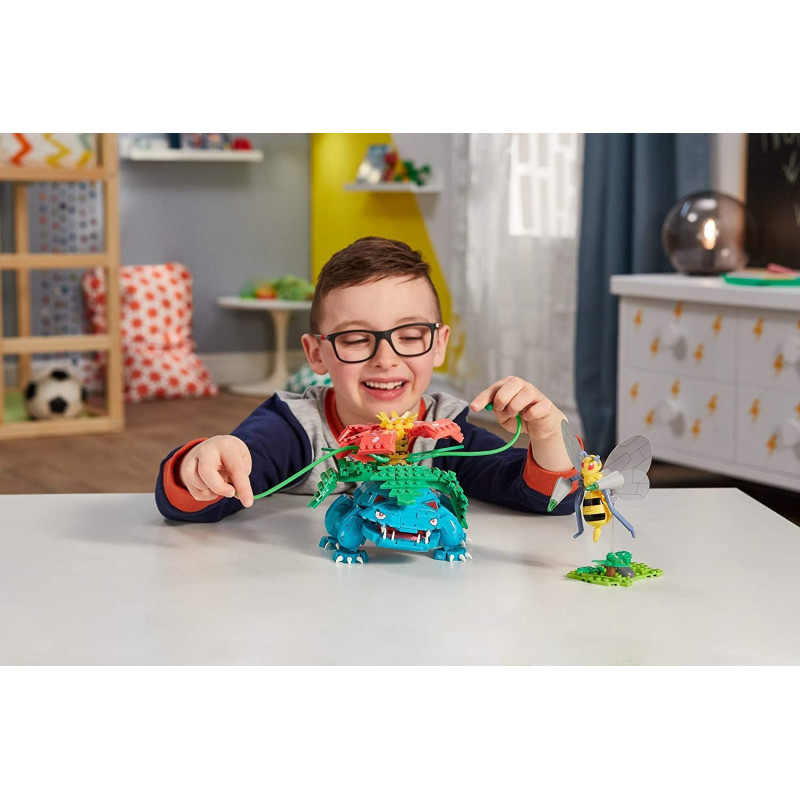 Mega Construx Pokemon - Set de Combat Florizarre vs Dardargnan 645 pièces