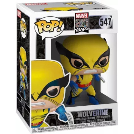 Funko Pop Wolverine Première Apparition 44155 - Figurine Marvel 80ème Anniversaire